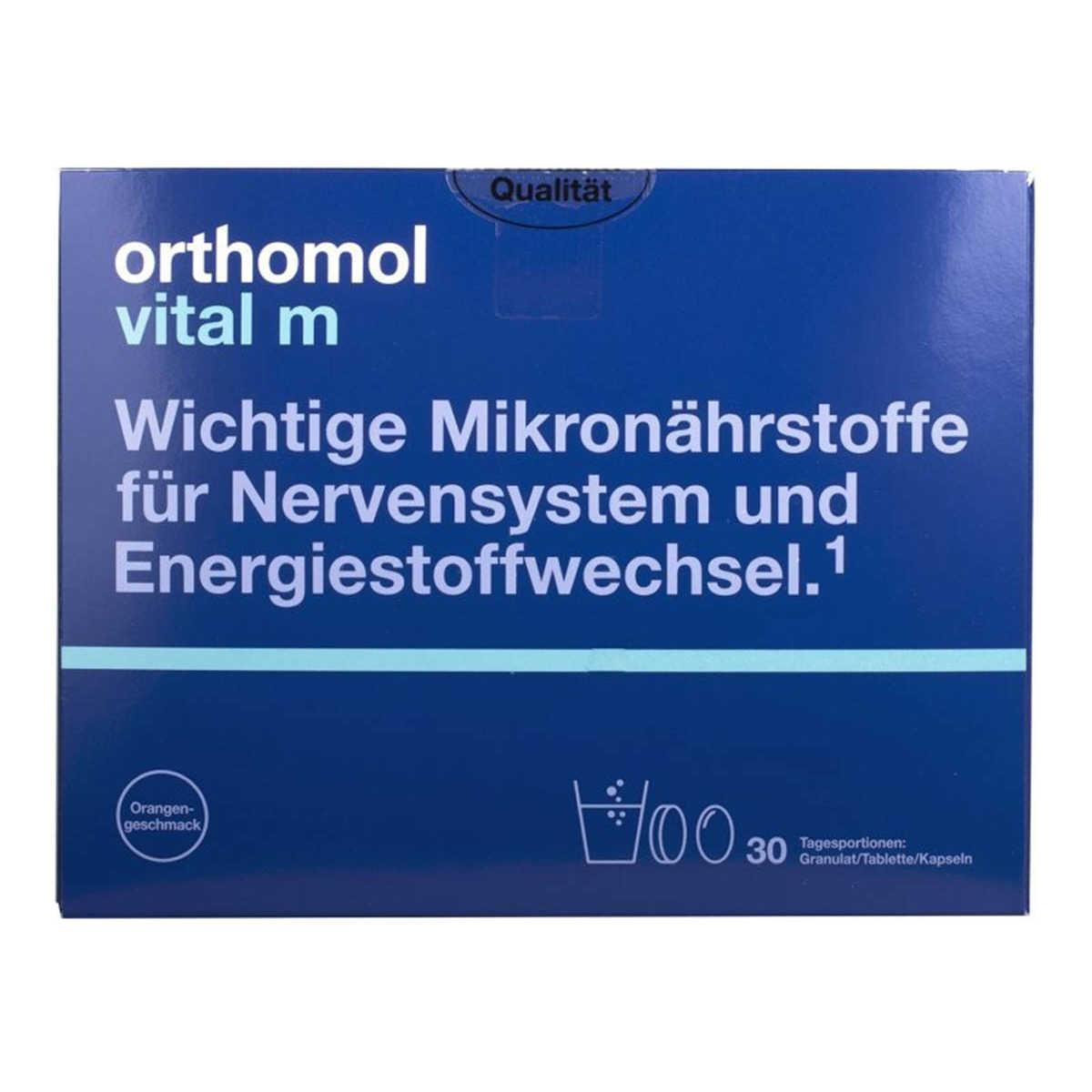 Вітамінний комплекс для чоловіків Orthomol Vital M (гранули), 30 днів