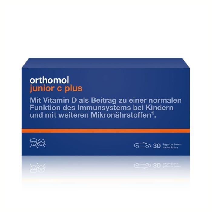 Вітаміни жувальні цукерки-машинки Лісова Ягода Orthomol Junior C Plus, 14 днів