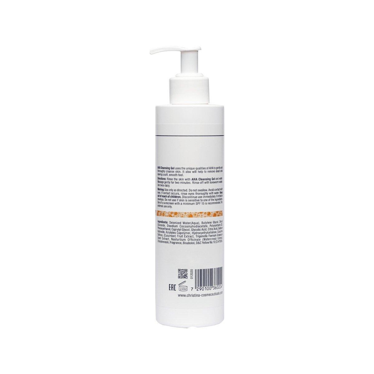 Очищувальний гель з фруктовими кислотами для всіх типів шкіри Christina Fresh AHA Cleansing Gel, 300 мл