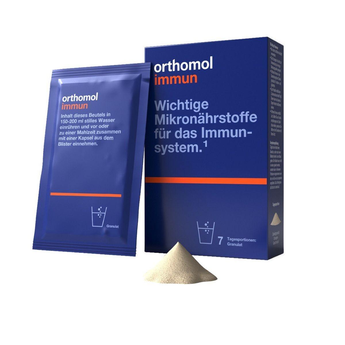 Вітамінний комплекс для відновлення імунітету Orthomol Immun (гранули) , 15 днів