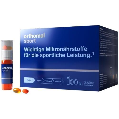 Мультивітамінний комплекс для спортсменів Orthomol Sport, 30 днів (питна суспензія-таблетки-капсули)