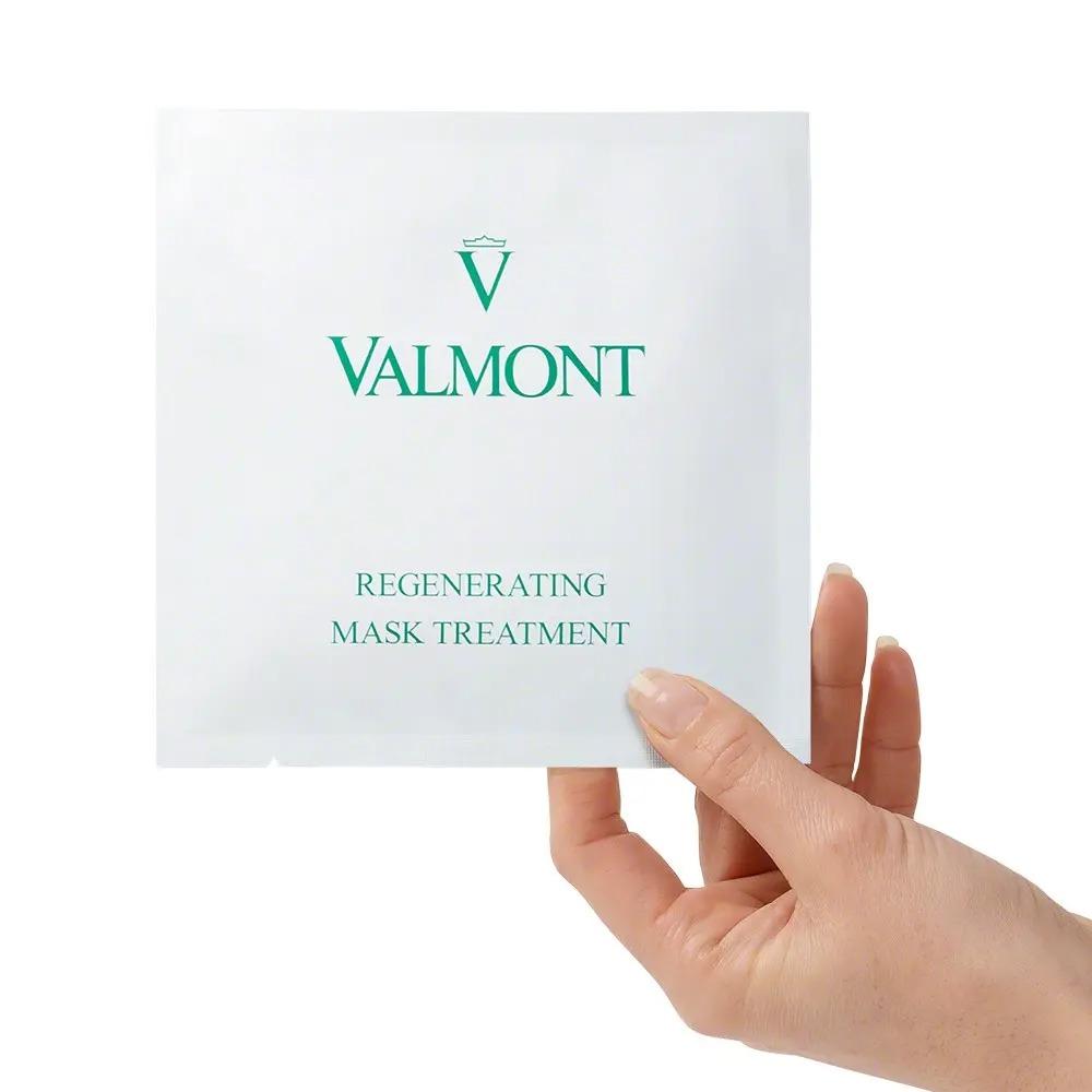 Відновлювальна колагенова маска для обличчя Valmont Regenerating Mask Treatment, 5 аркушів + 50 мл спрей Відновлювальна колагенова маска для обличчя Valmont Regenerating Mask Treatment, 5 аркушів + 50 мл спрей