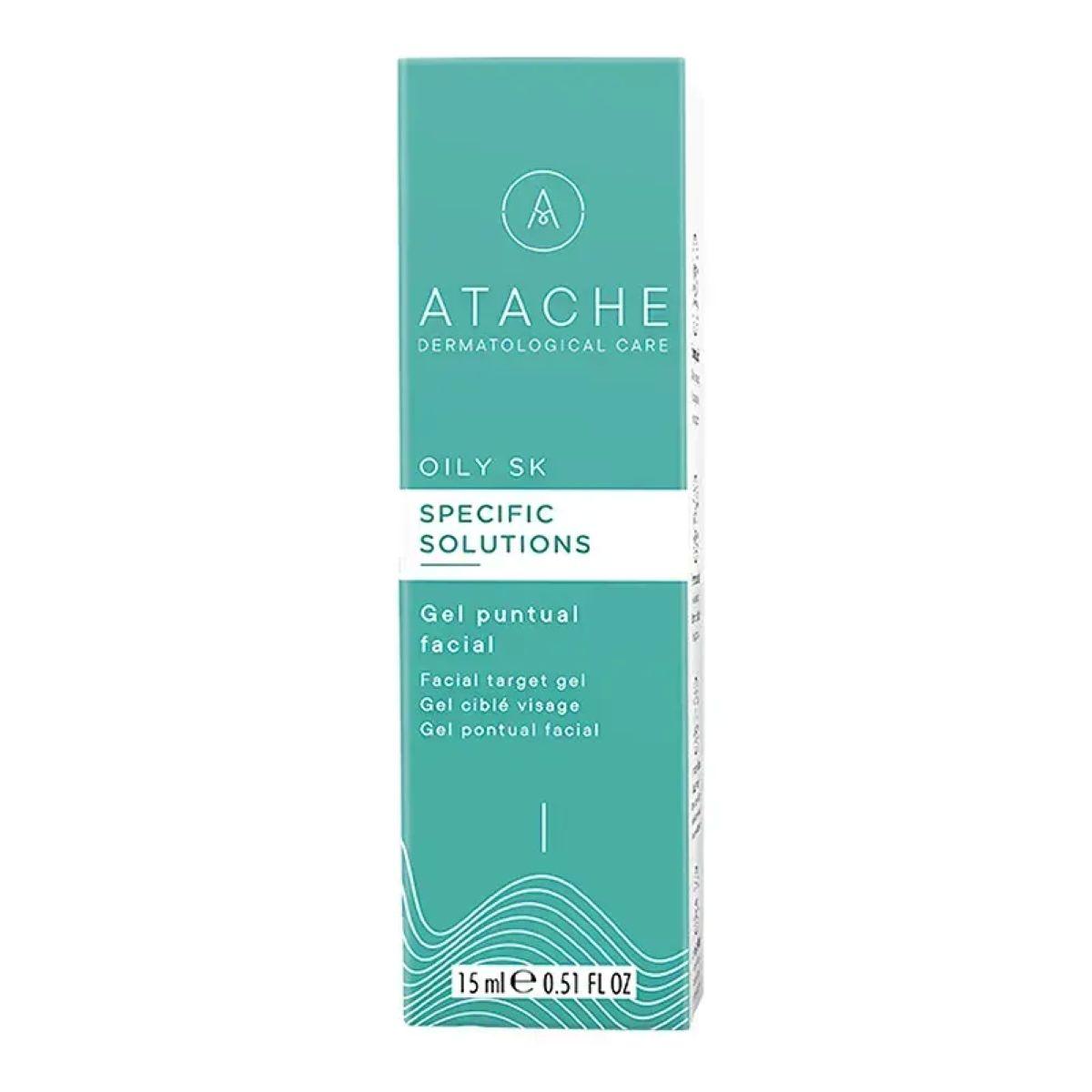 ATACHE Oily Skin Specific Solution - Гель локальної дії для боротьби з недосконалостями шкіри: висипання, сліди пост-акне, 15 мл