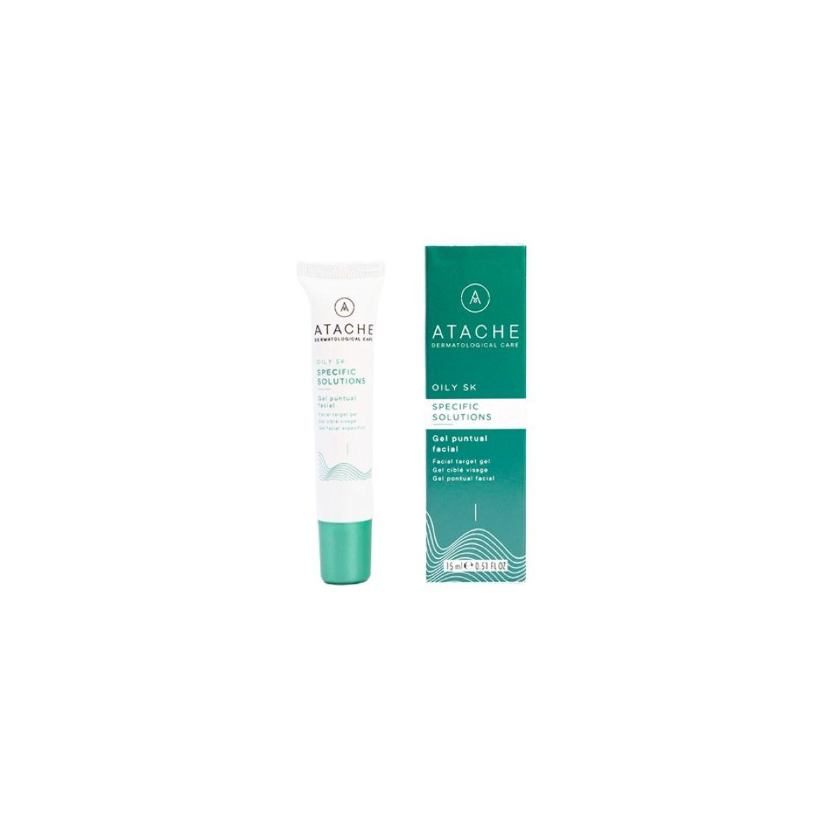 ATACHE Oily Skin Specific Solution - Гель локальної дії для боротьби з недосконалостями шкіри: висипання, сліди пост-акне, 15 мл