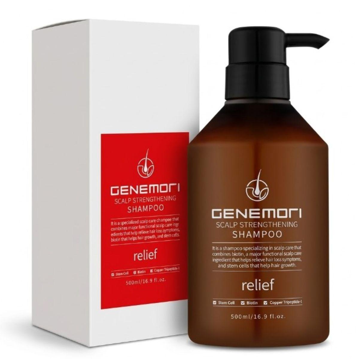GENEMORI Scalp Strengthening Shampoo Relief - Шампунь для зміцнення шкіри голови, 500 мл