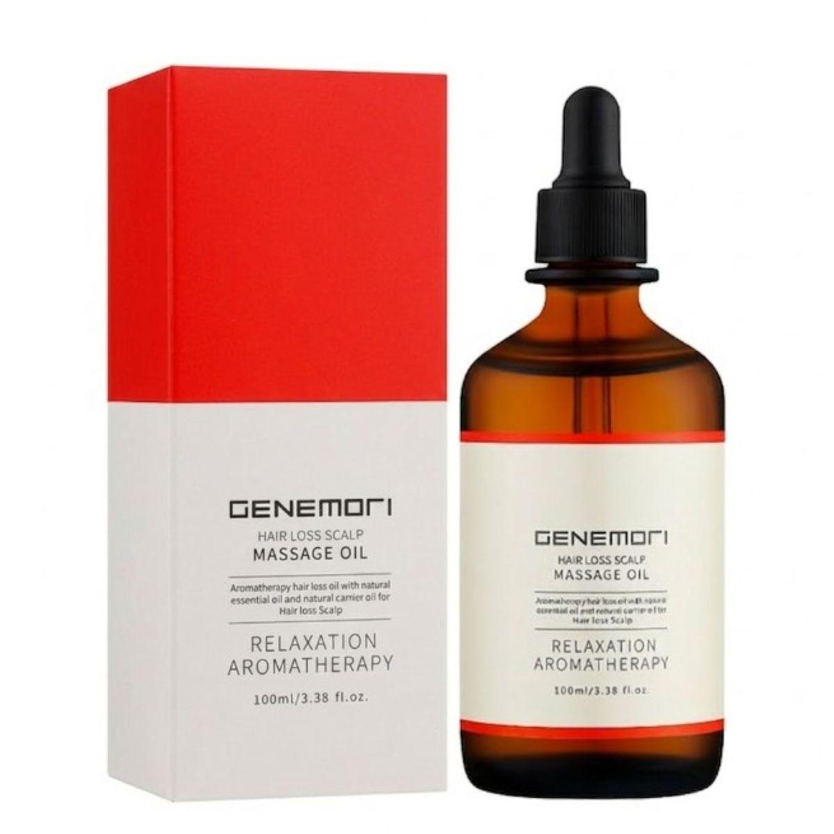 GENEMORI Hair Loss Scalp Massage Oil - Релаксаційна ароматерапевтична масажна олія для шкіри голови, схильної до випадіння волосся, 100 мл