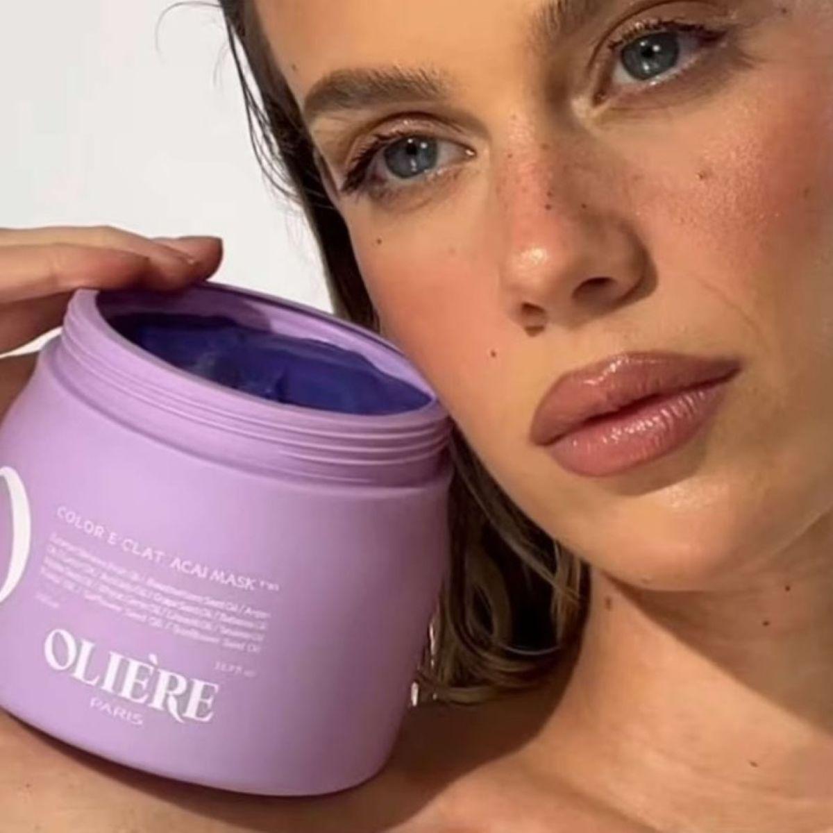 Маска для усунення жовтих та помаранчевих відтінків OLIE'RE PARIS Color E'Clat Acai, 500 мл