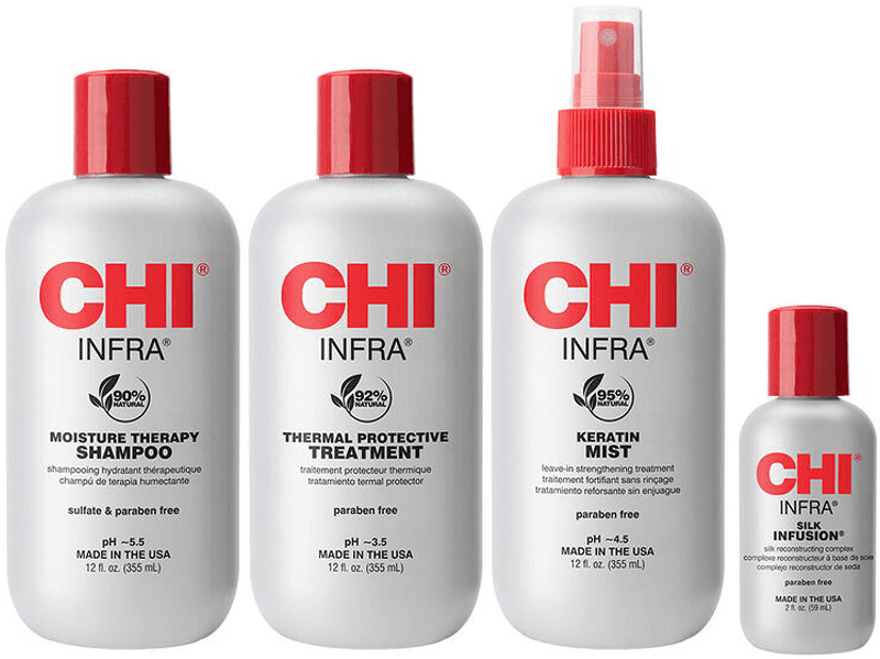 Набір для домашнього догляду Home Support Kit CHI, (355 мл/355 мл/355 мл/59 мл)