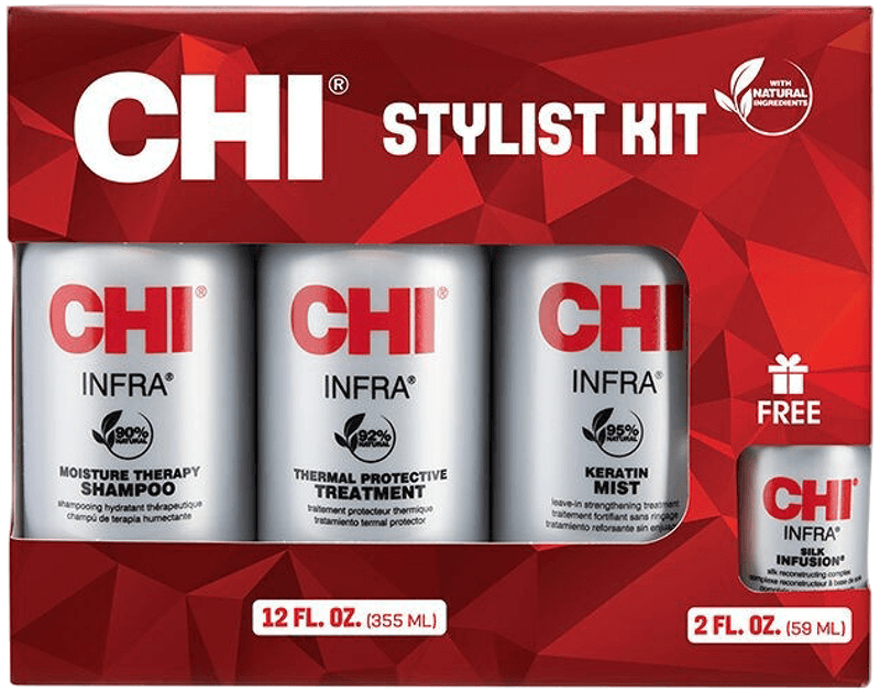 Набір для домашнього догляду Home Support Kit CHI, (355 мл/355 мл/355 мл/59 мл)