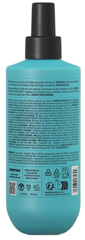 Спрей сольовий текстуруючий для укладки волосся Matt Salt Spray NEW Osmo, 250 мл