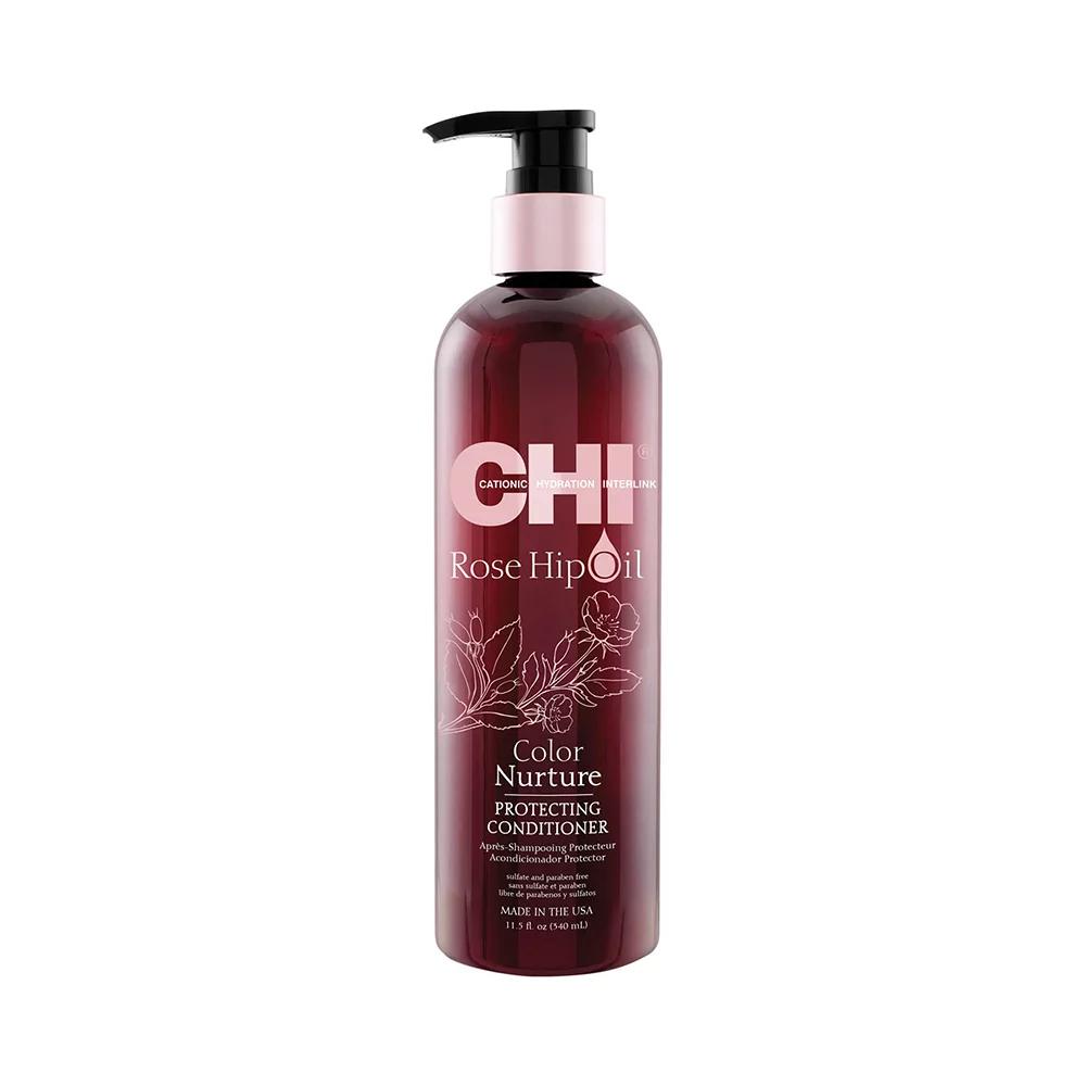 Кондиціонер для волосся на основі олії троянди та кератину CHI Rose Hip Oil Conditioner, 355 мл