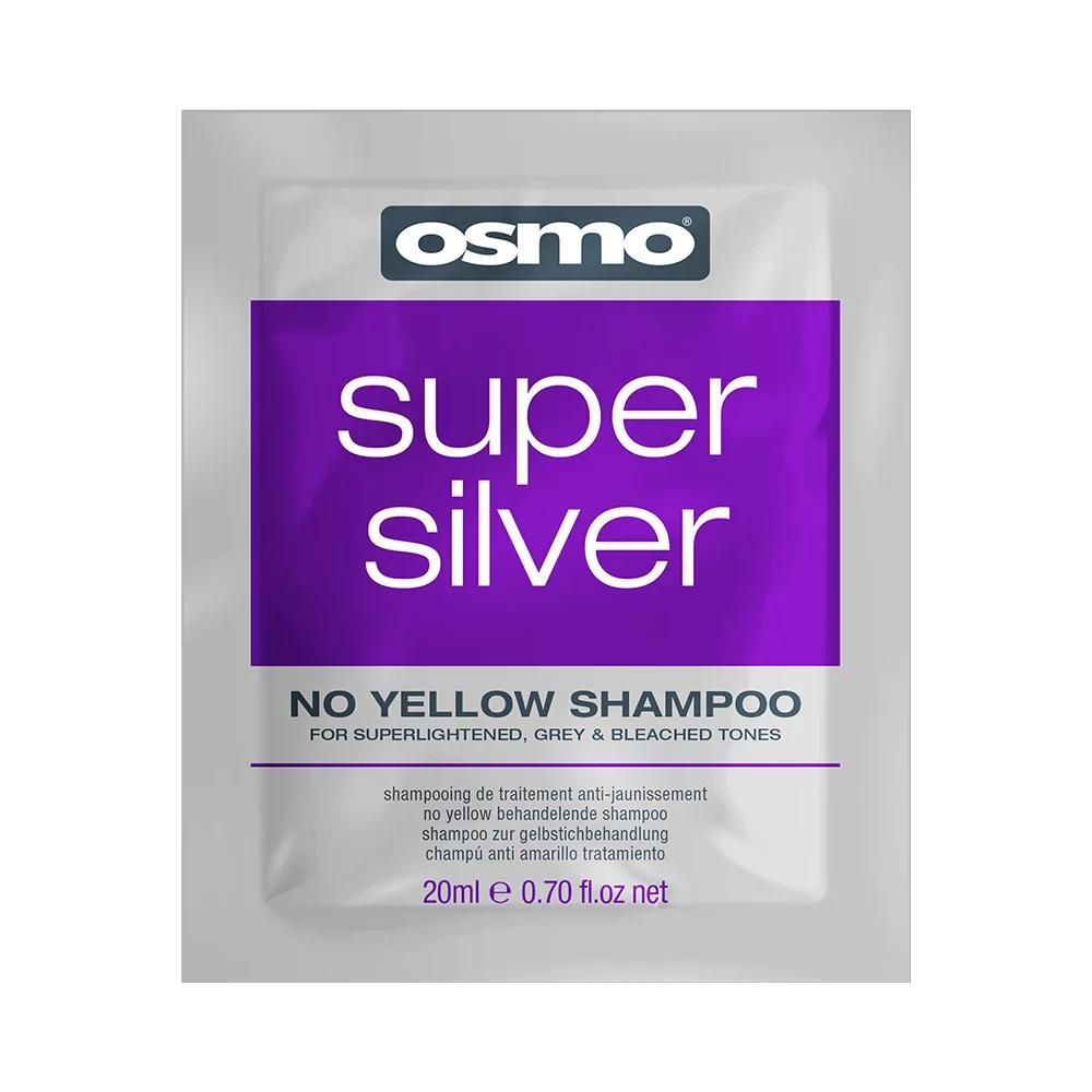 Шампунь-саше проти жовтизни для освітленого і сивого волосся Super Silver OSMO, 20 мл