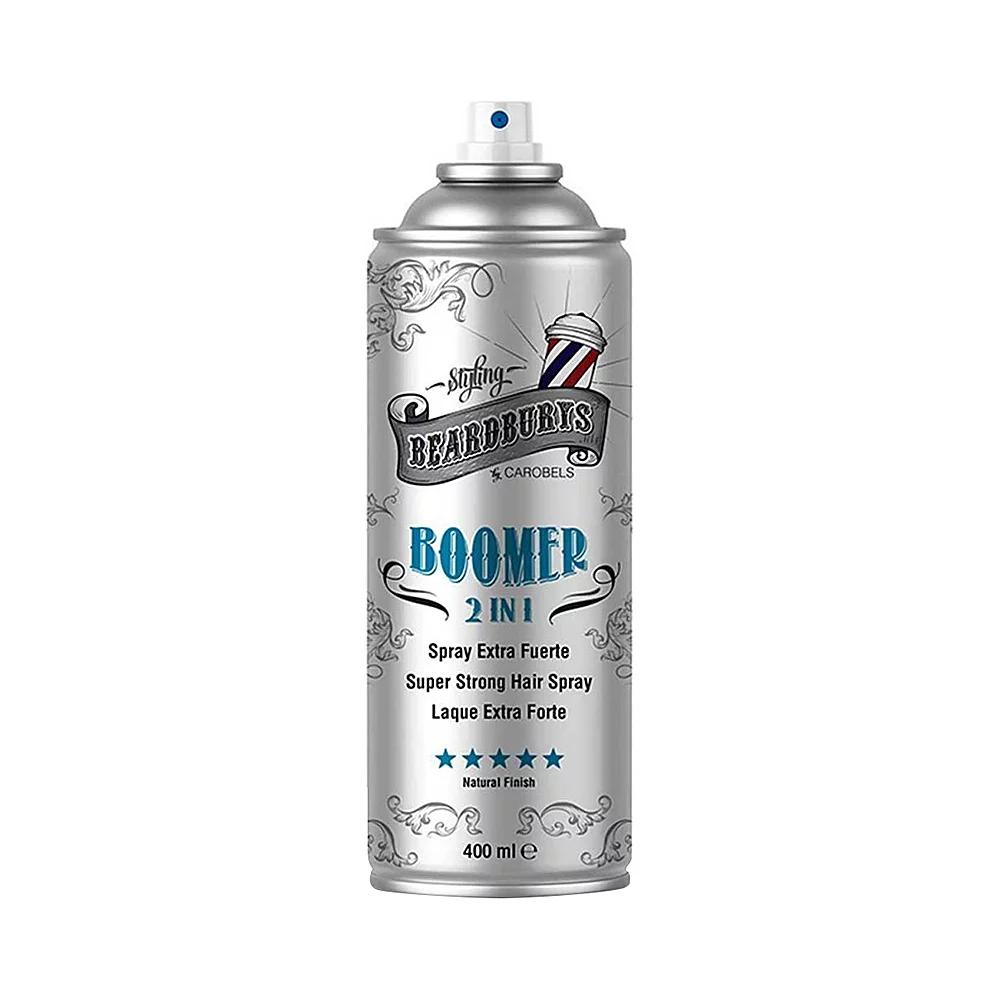 Лак для волосся з двома розпилювачами Extra Strong 2 in 1 Boomer Beardburys, 400 мл