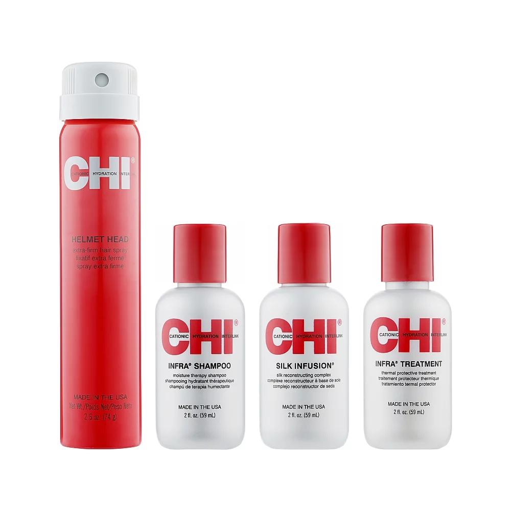 Набір для догляду за волоссям Protect and Hold Kit CHI, (59 мл/74 г/59 мл/59 мл)