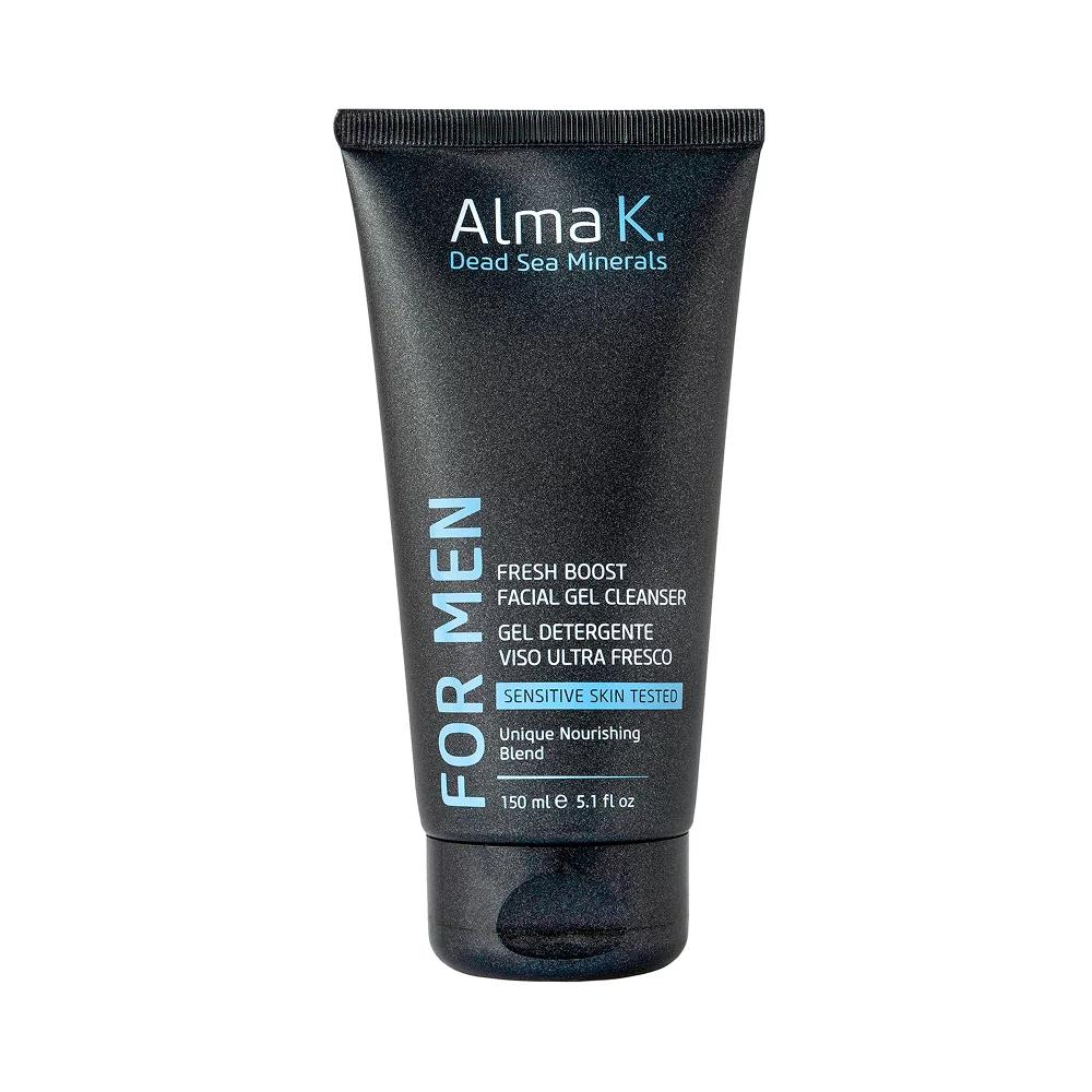 Гель для обличчя очищувальний для чоловіків Fresh Boost Alma K, 150 мл