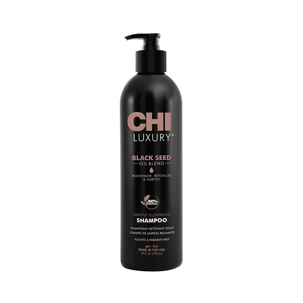 Шампунь делікатного очищення з олією чорного кмину Luxury Black Seed Oil CHI, 739 мл