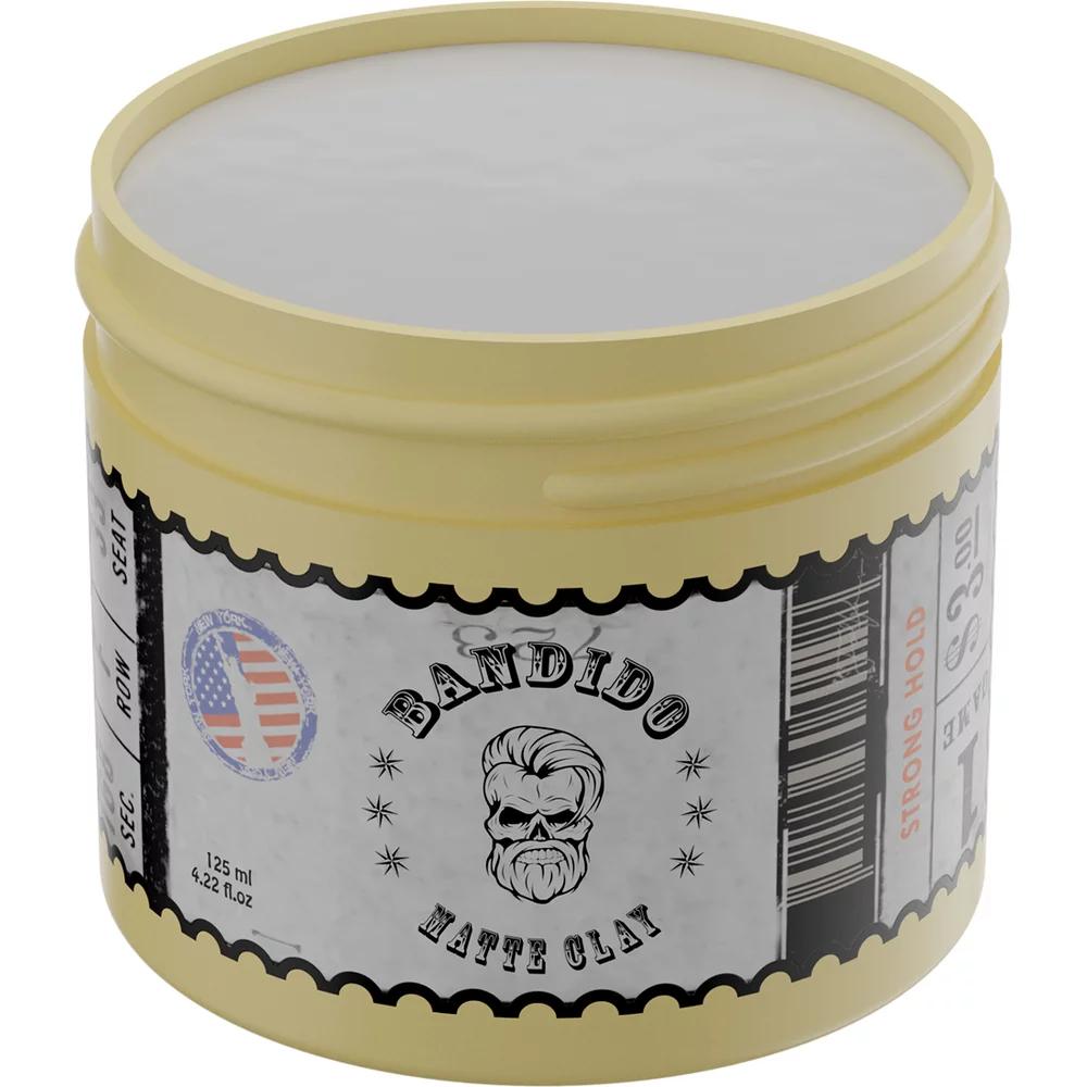 Помада матова для укладання волосся сильної фіксації Matte Clay Pomade Bandido, 125 мл