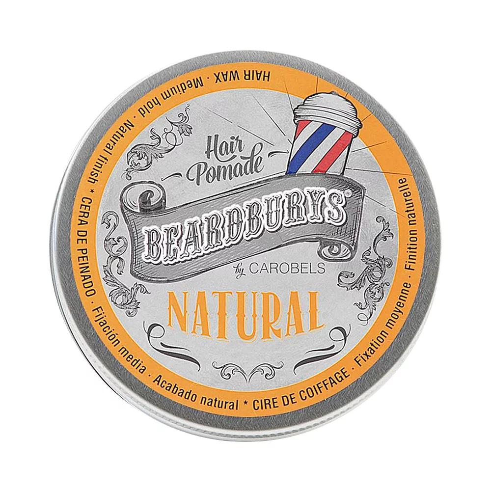 Помада NATURAL для волосся кремоподібна класична BEARDBURYS, 100 мл