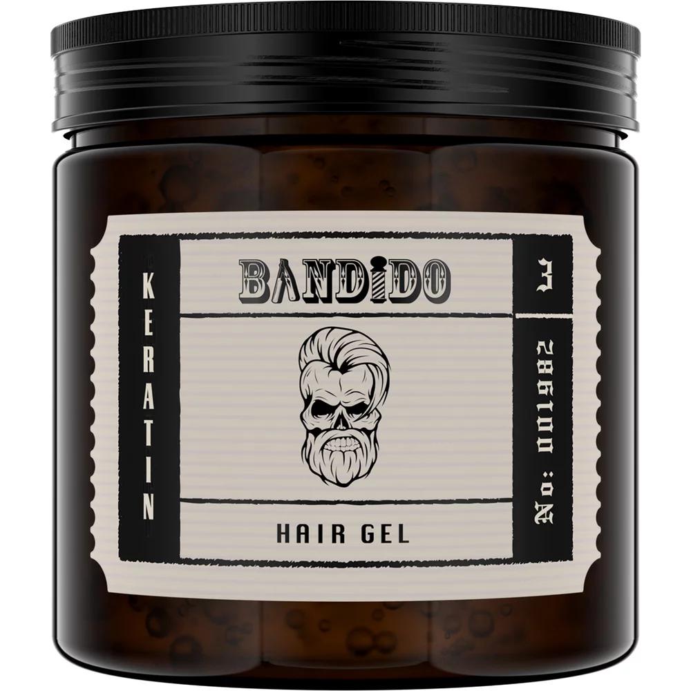 Гель для укладки волосся сильної фіксації з кератином Keratin Hair Gel Bandido, 500 мл