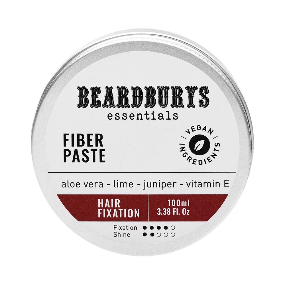 Паста-помада для волосся текстуруюча з волокнами Fiber Essentials Beardburys, 100 мл