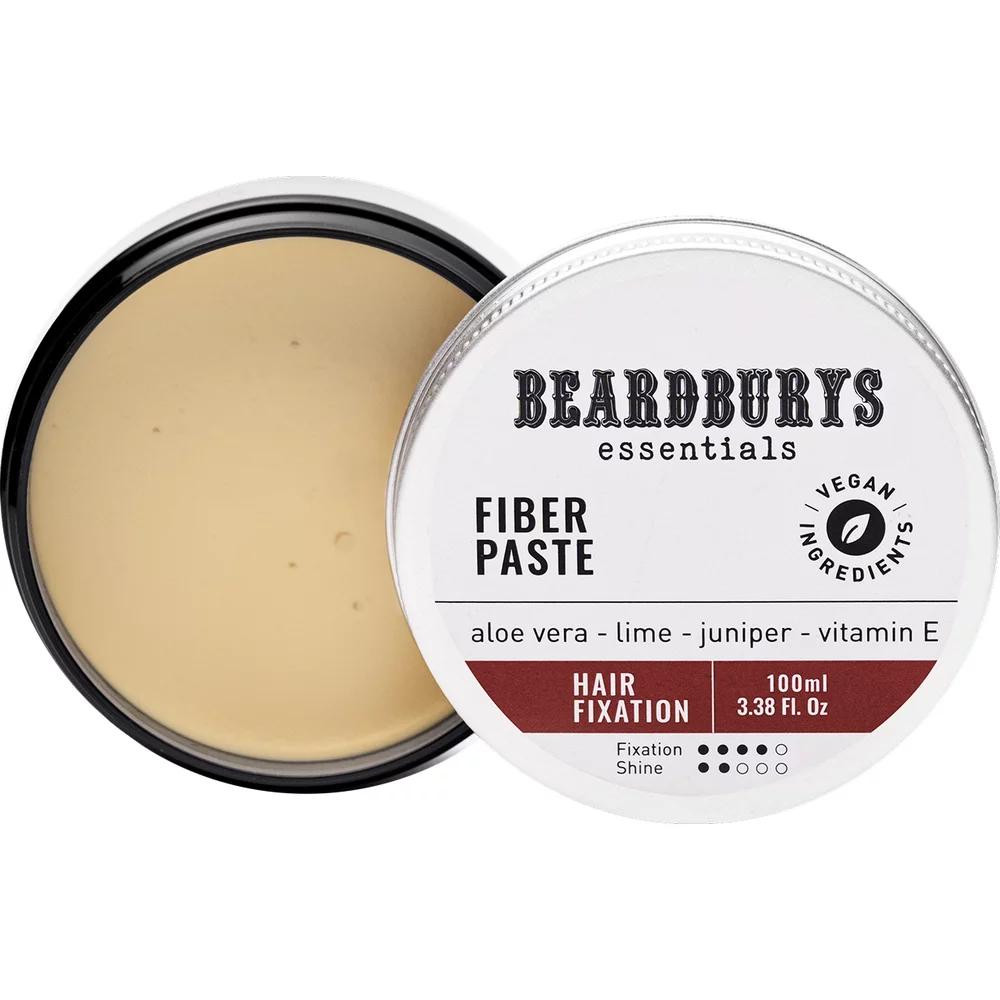 Паста-помада для волосся текстуруюча з волокнами Fiber Essentials Beardburys, 100 мл