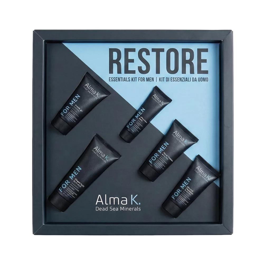Набір для чоловіків Restore Essentials Alma K, (75мл/50мл/30мл/40мл/40мл)