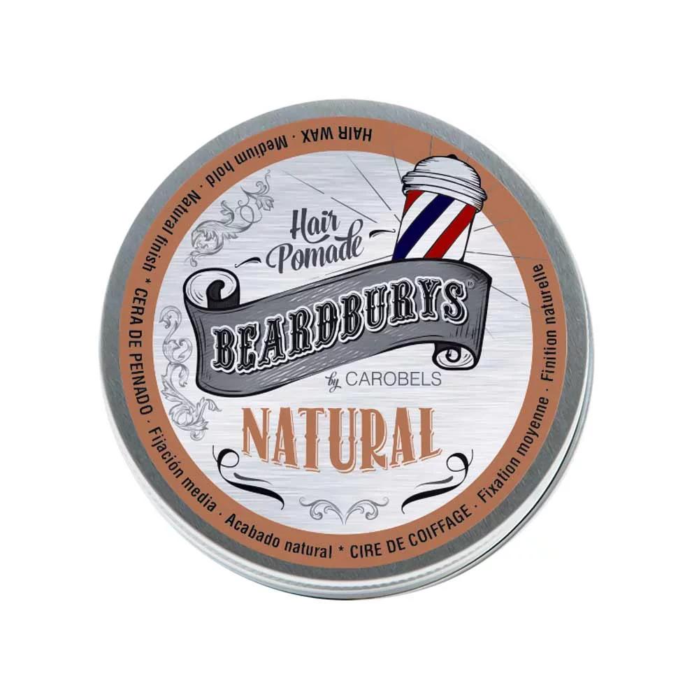 Помада NATURAL для волосся кремоподібна класична BEARDBURYS, 15 мл