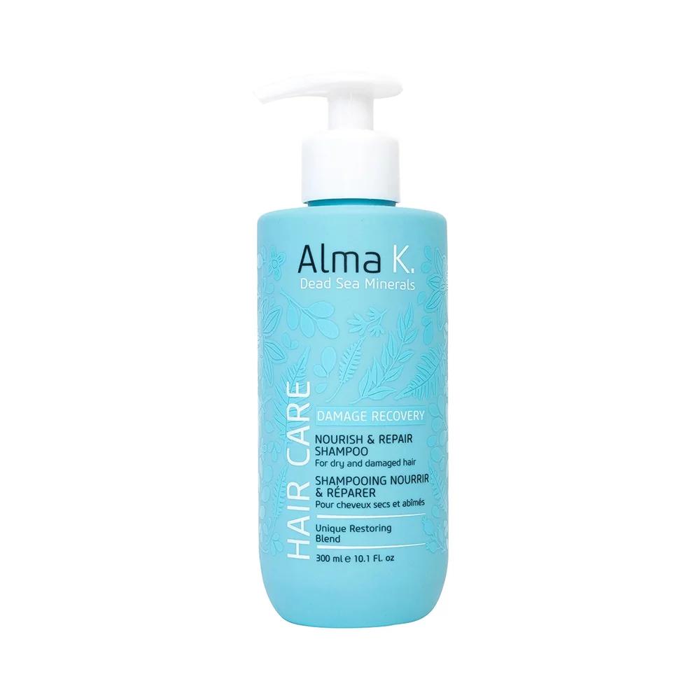 Шампунь для волосся живильний і відновлювальний Damage Recovery Alma K, 300 мл