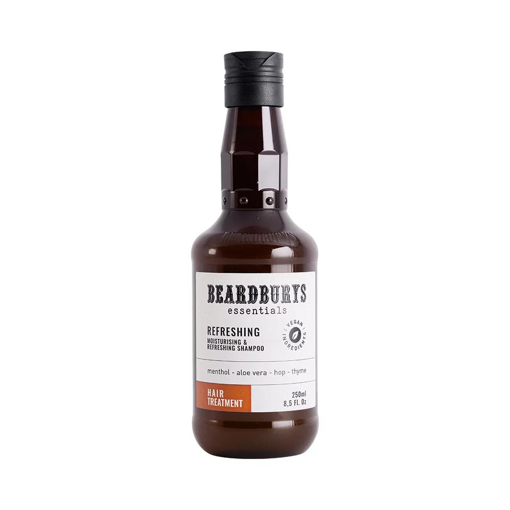 Шампунь зволожувальний, освіжаючий для волосся Refreshing Essentials Beardburys, 250 мл
