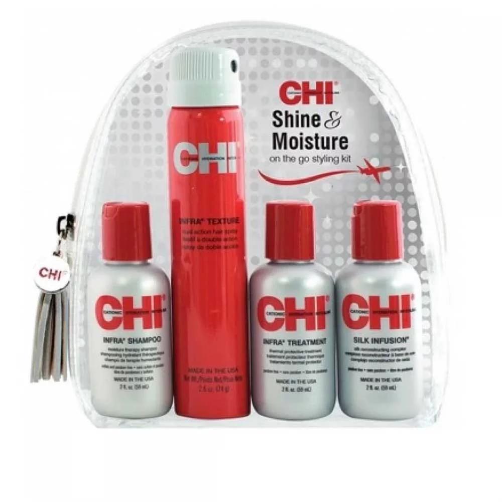 Набір для волосся дорожній CHI Shine & Moisture Travel Kit