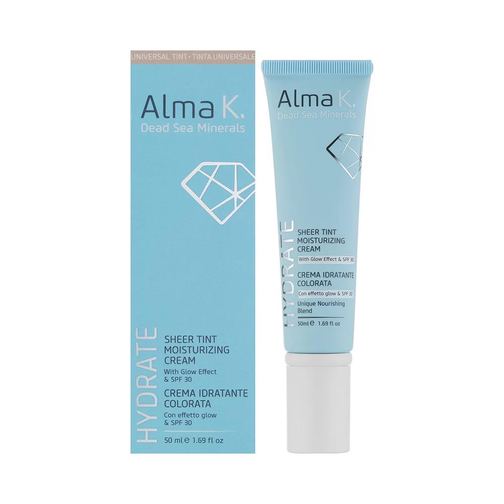Крем-тінт зволожуючий для обличчя з ефектом сяйва SPF30 Alma K, 50 мл