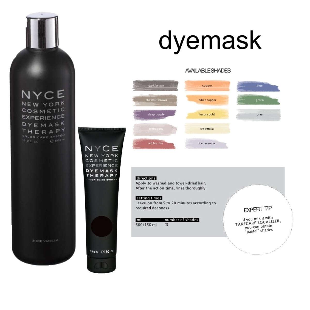 Маска для відновлення й тонування волосся NYCE DYEMASK, 150 мл