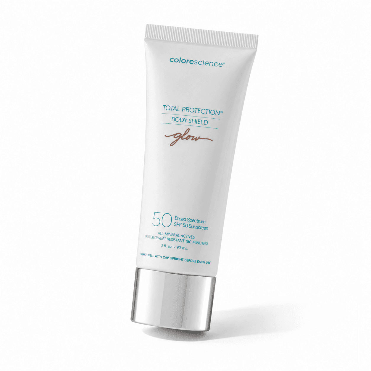 Сонцезахисний крем для тіла з ефектом сяйва Colorescience Total Protection Body Shield Glow SPF 50, 90 мл