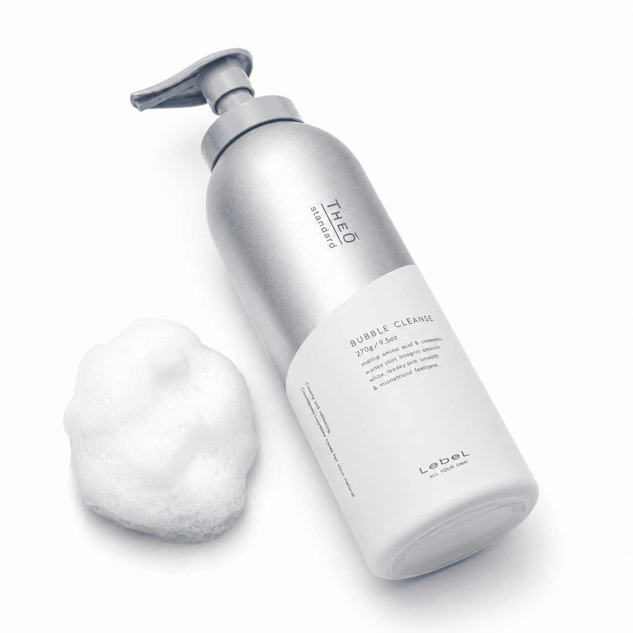 Очищувальна піна для шкіри голови та волосся Lebel Theo Bubble Cleanse, 270 мл