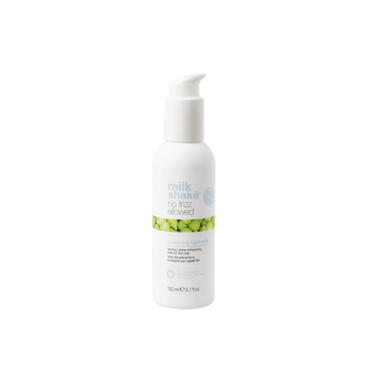 Незмивне молочко для волосся Milk Shake No Frizz Allowed Glistening Light Milk, 150 мл