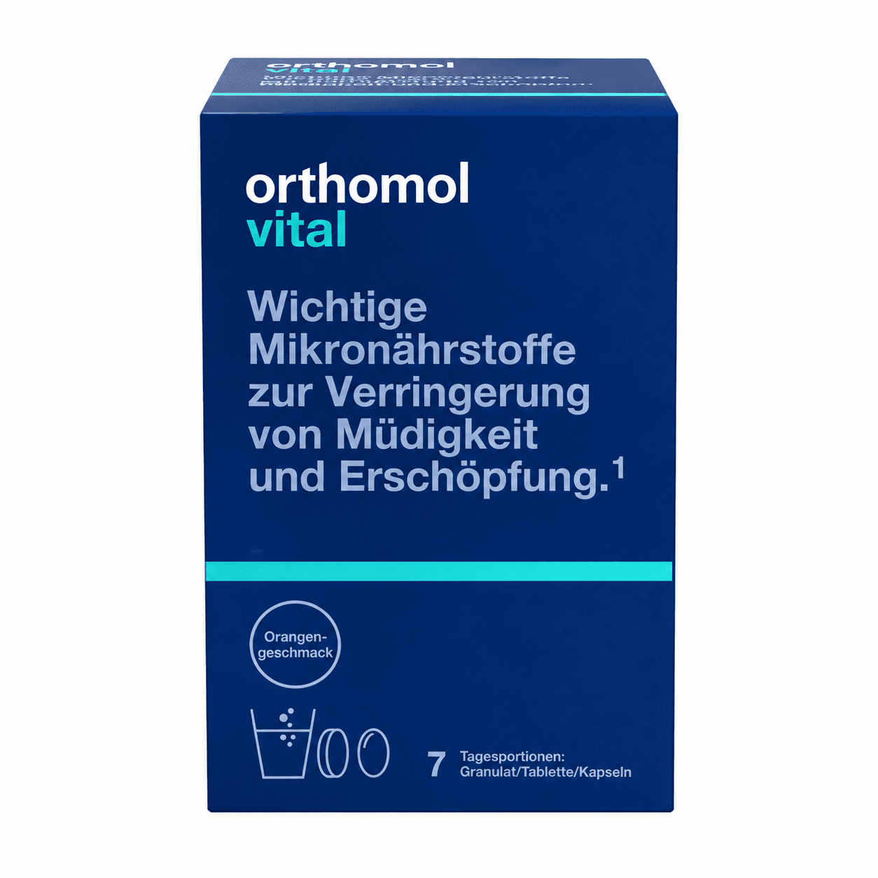 Вітаміни Orthomol Vital (гранули зі смаком цитрусу - капсули - таблетки), 7 днів