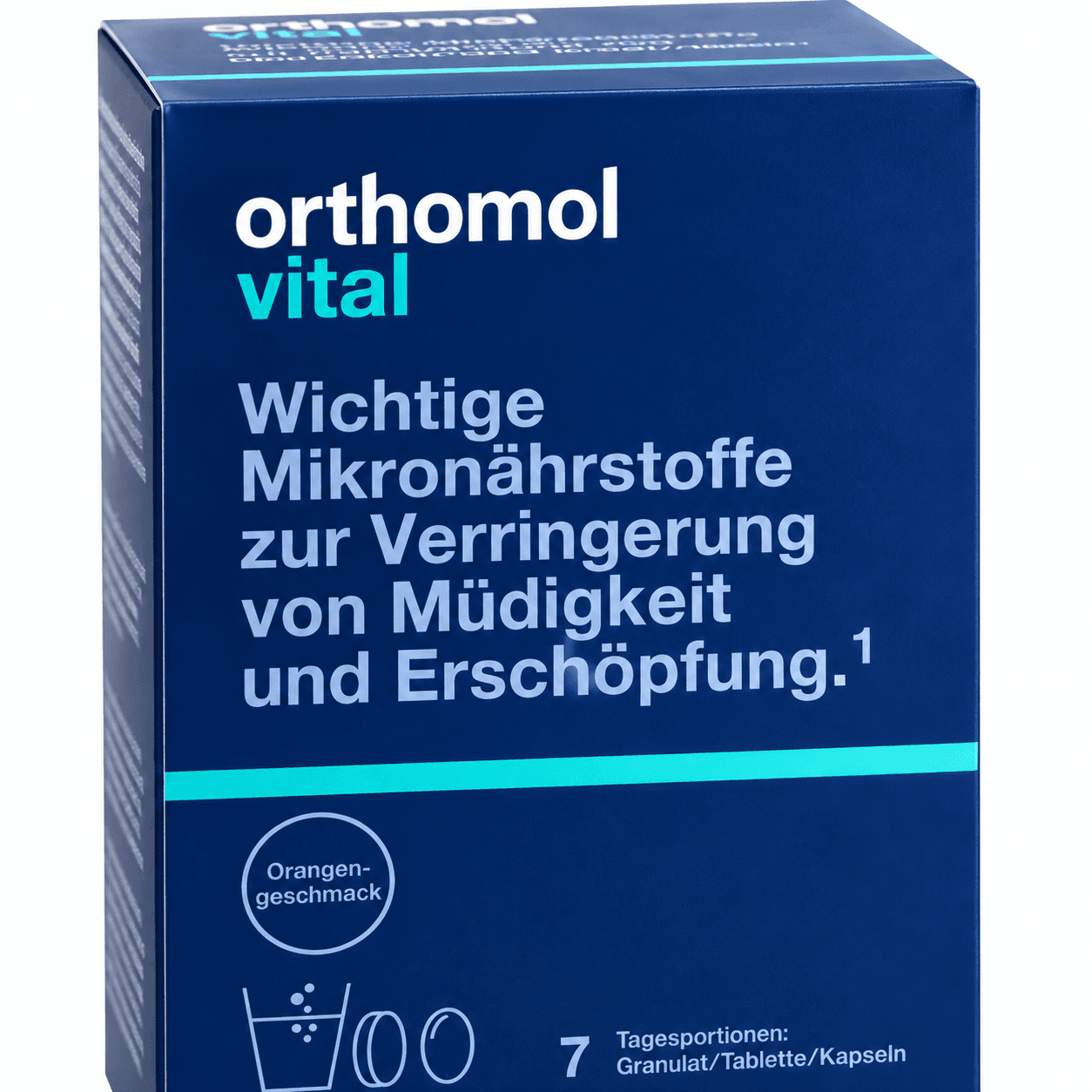 Вітаміни Orthomol Vital (гранули зі смаком цитрусу - капсули - таблетки), 7 днів