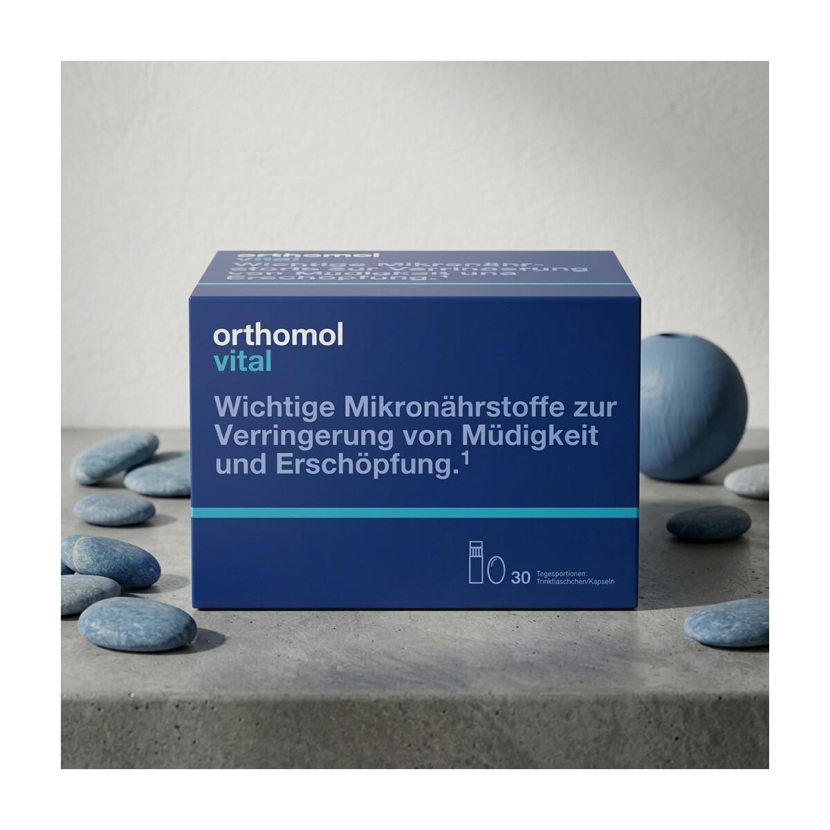 Вітаміни Orthomol Vital (гранули зі смаком цитрусу - капсули - таблетки), 7 днів