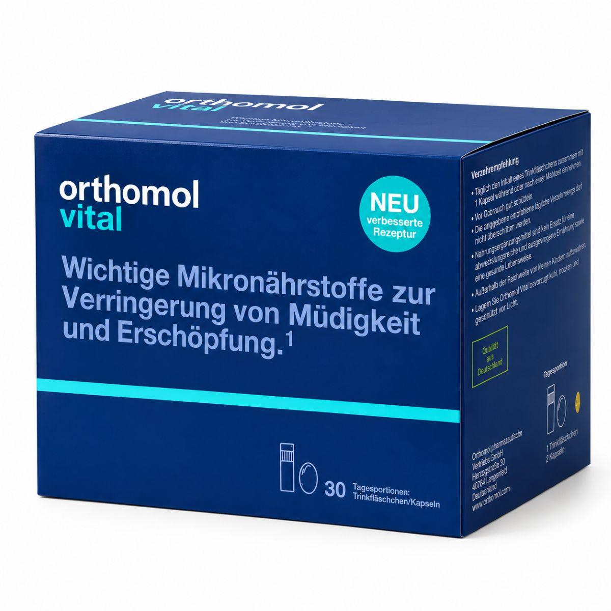 Orthomol Vital (питна суспензія-капсули), 7 днів