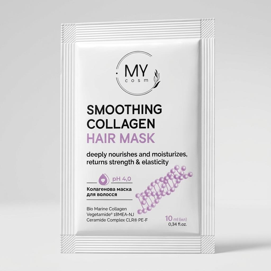 Колагенова маска для волосся MY COSM Smoothing Collagen Hair Mask, 10 мл