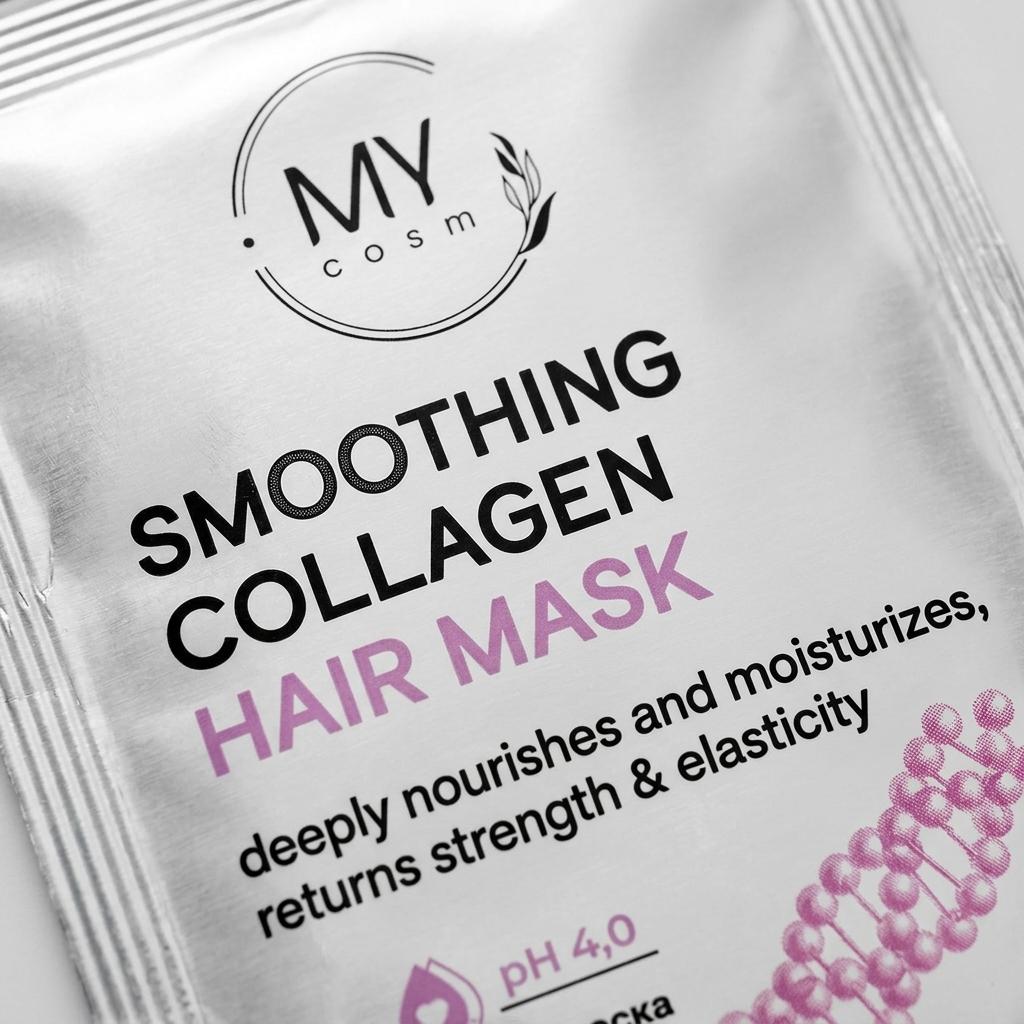 Колагенова маска для волосся MY COSM Smoothing Collagen Hair Mask, 10 мл