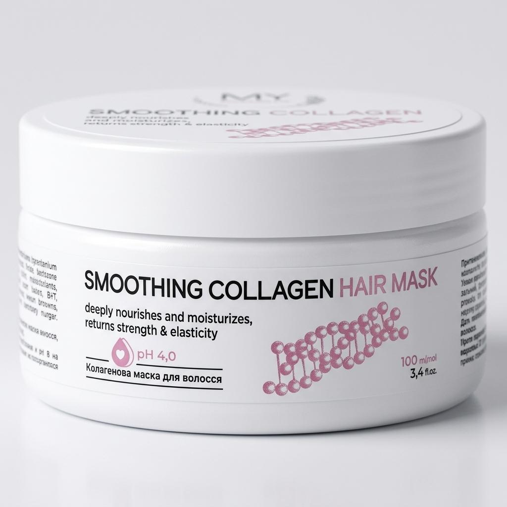 Колагенова маска для волосся MY COSM Smoothing Collagen Hair Mask, 10 мл