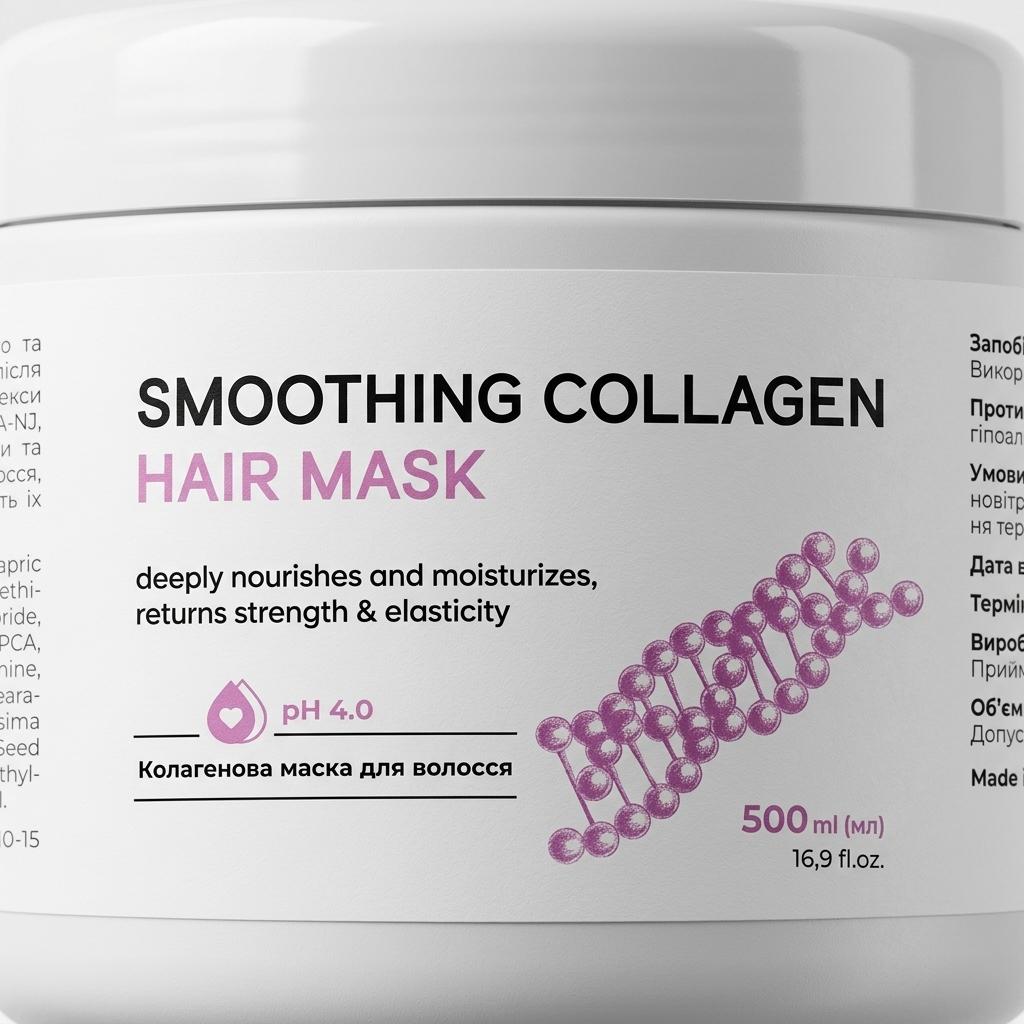 Колагенова маска для волосся MY COSM Smoothing Collagen Hair Mask, 10 мл