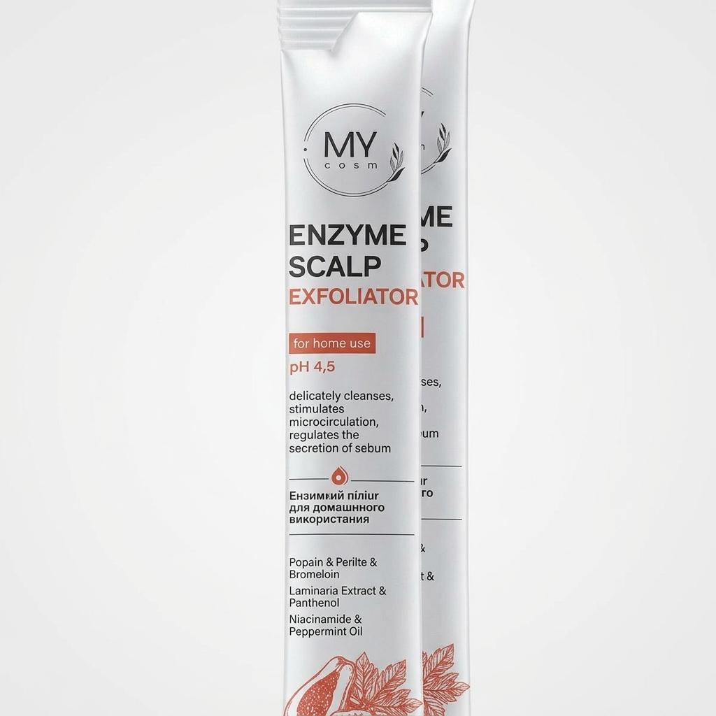 Ензимний пілінг для шкіри голови для домашнього використання MY COSM Enzyme Scalp Exfoliator for HOME USE, 15 мл