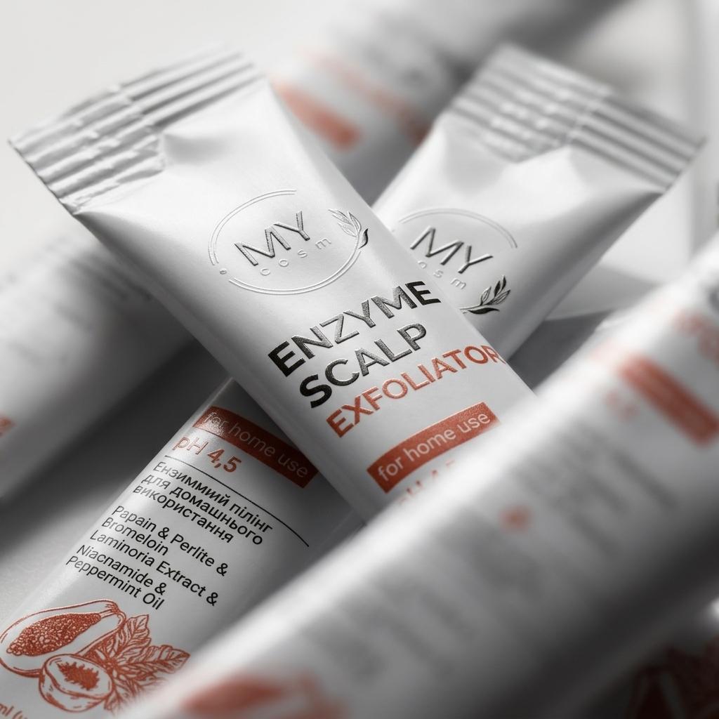 Ензимний пілінг для шкіри голови для домашнього використання MY COSM Enzyme Scalp Exfoliator for HOME USE, 15 мл