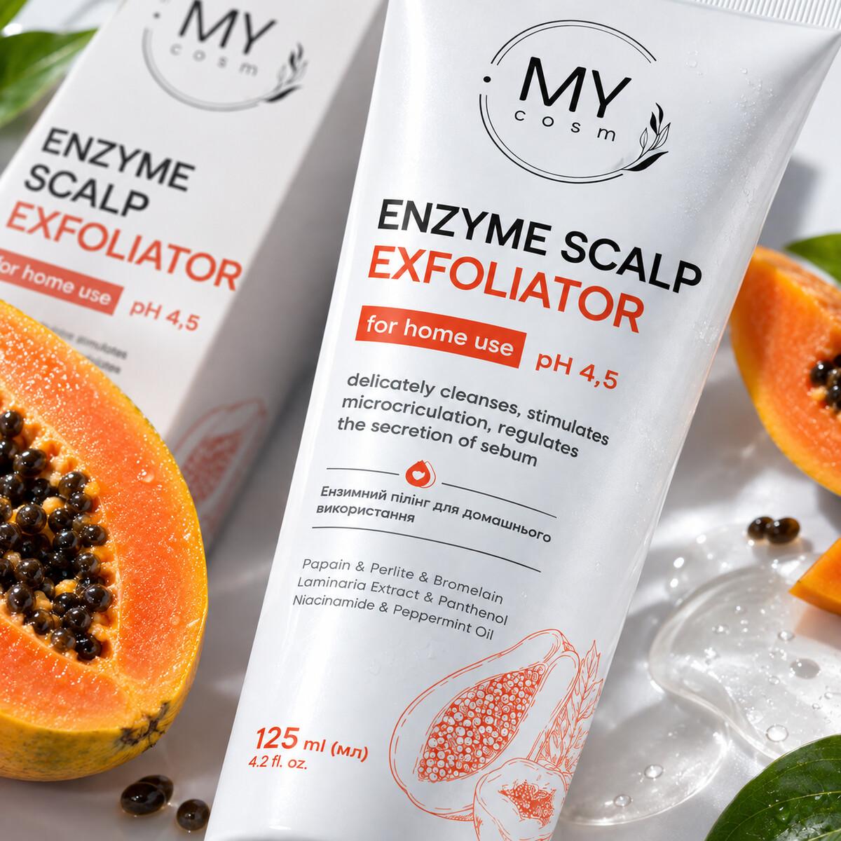 Ензимний пілінг для шкіри голови для домашнього використання MY COSM Enzyme Scalp Exfoliator for HOME USE, 15 мл