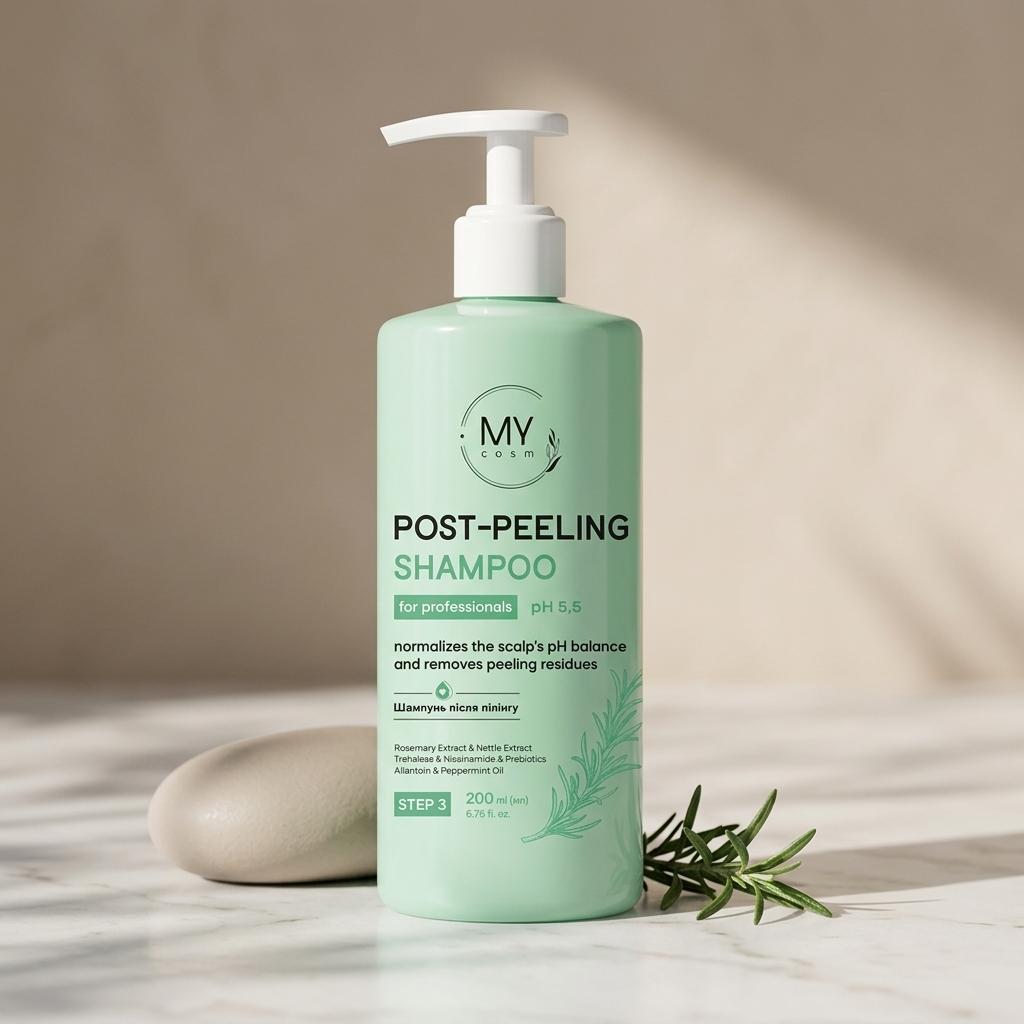Шампунь для волосся після пілінгу MY COSM Post-Peeling Shampoo pH 5,5, 200 мл