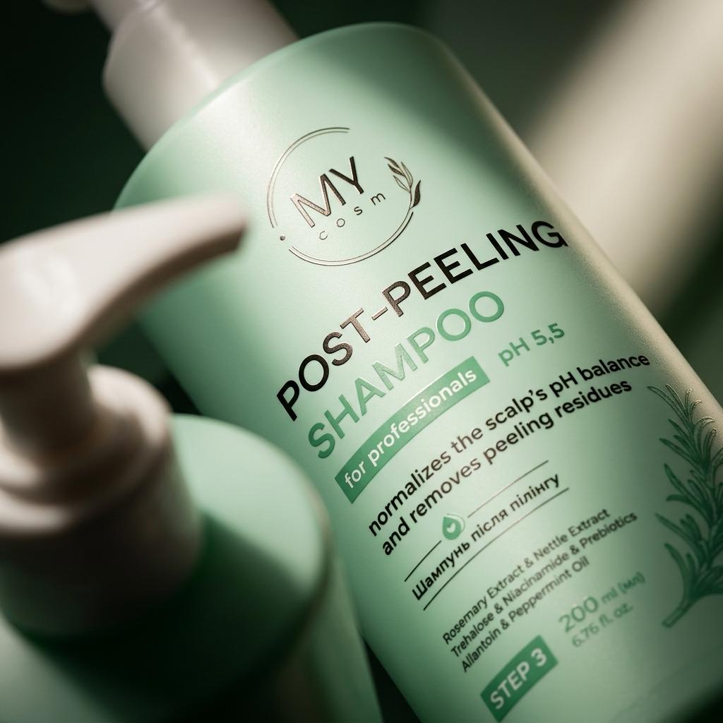 Шампунь для волосся після пілінгу MY COSM Post-Peeling Shampoo pH 5,5, 200 мл