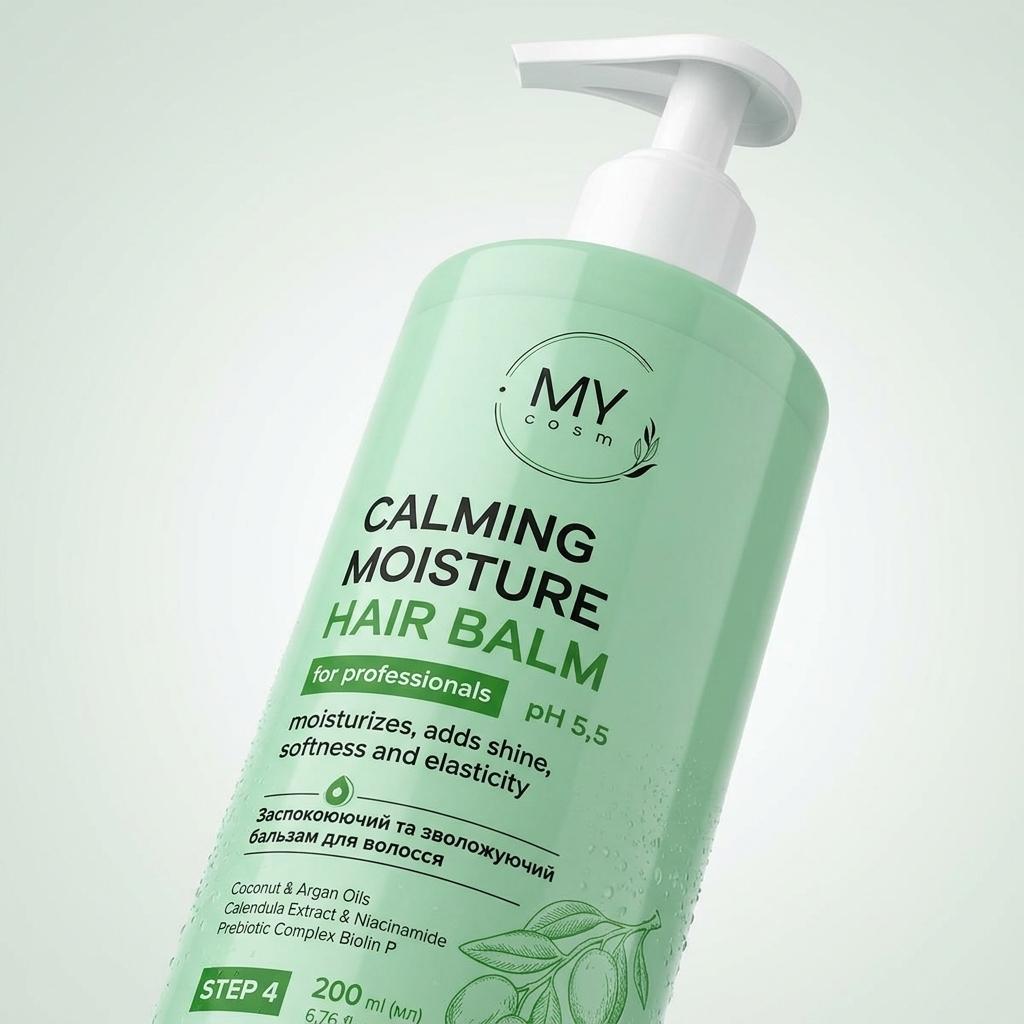 Заспокійливий та зволожувальний бальзам для волосся MY COSM Calming Moisture Hair Balm for PROF, 200 мл