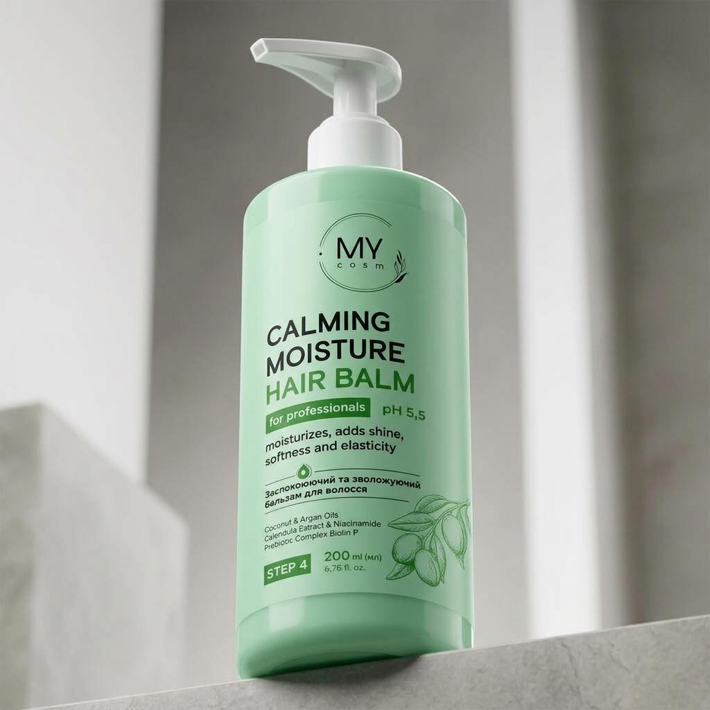 Заспокійливий та зволожувальний бальзам для волосся MY COSM Calming Moisture Hair Balm for PROF, 200 мл